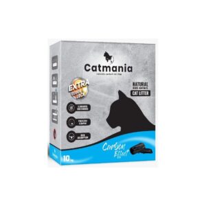 חול לחתולים בקרטון קטמאניה אפקט הפחמן 10 ק"ג CATMANIA