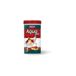 AQUA GOLD מזון פתיתים מלא לדגי זהב, קרסיוס, אאוראטוס, ולדגי מים מתוקים קרים באופן (קומט, וילטייל, ראש אריה, מור שחור וכו ')